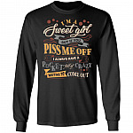 I'm A Sweet Girl But If You Piss Me Off I Always Have A Pocket Full Of Crazy Waiting To Come Out Hoodie - Long Sleeve, Black, Long Sleeve