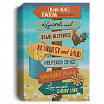 Personalized Farmhouse Rules Framed Canvas - Respect The Roads Share Blessings Unframed Poster, White, 1.5'' Deluxe Framed Canvas Personalized Farmhouse Rules Framed Canvas - Respect The Roads Share Blessings Unframed Poster, White, 1.5'' Deluxe Framed Canvas