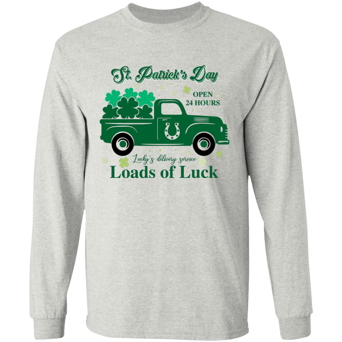 Loads of Luck Hoodie, Ash, Long Sleeve