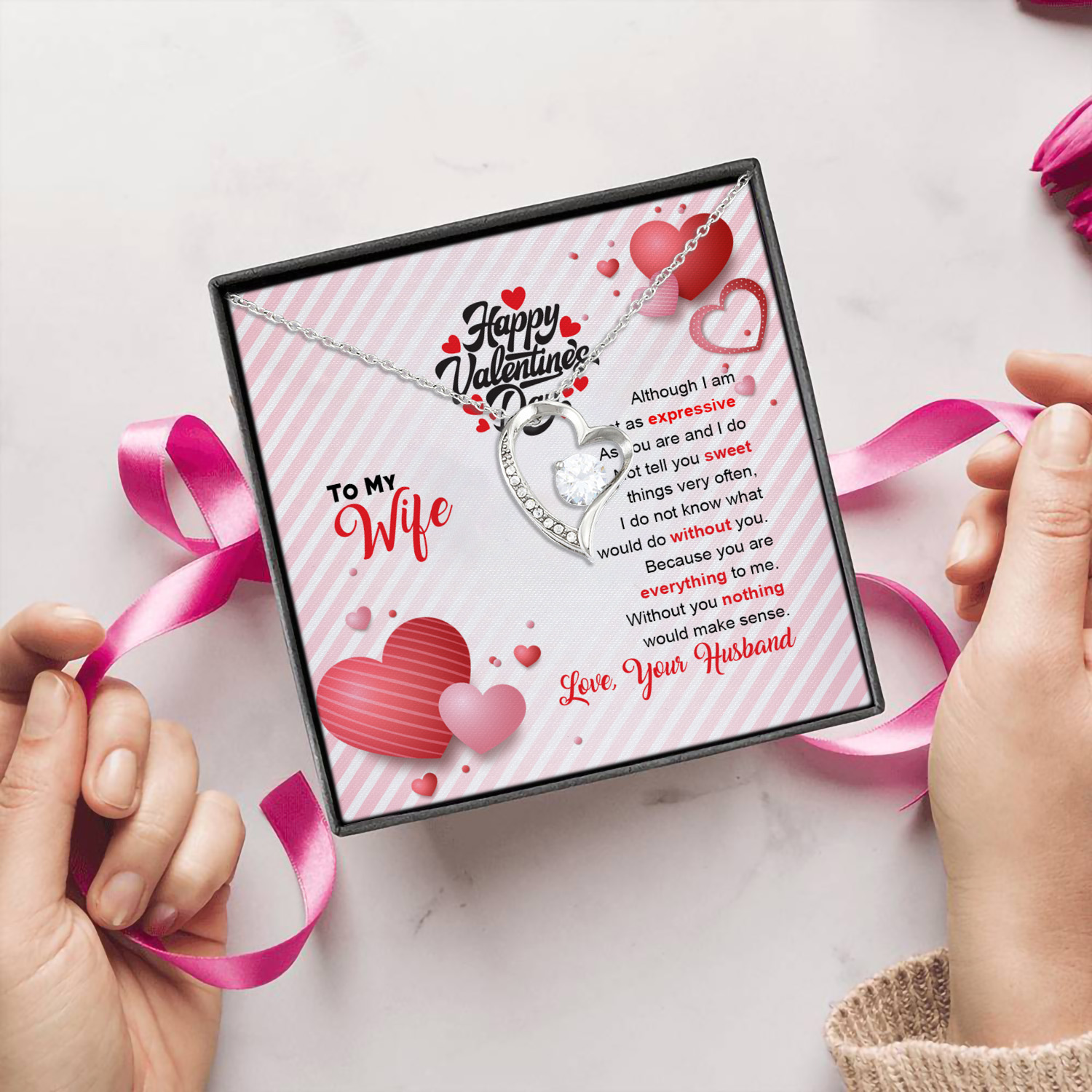 31 HG uu tien. Valentine's Day Necklace Forever Love Necklace (Silver) 5