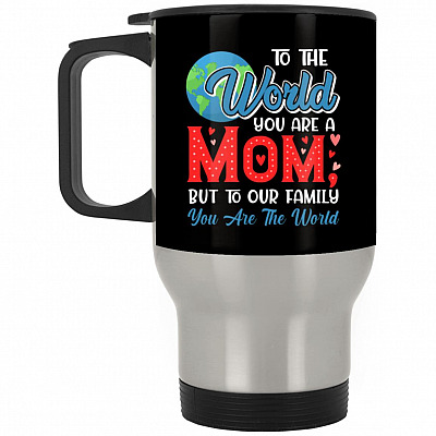 14 oz. Silver Travel Mug