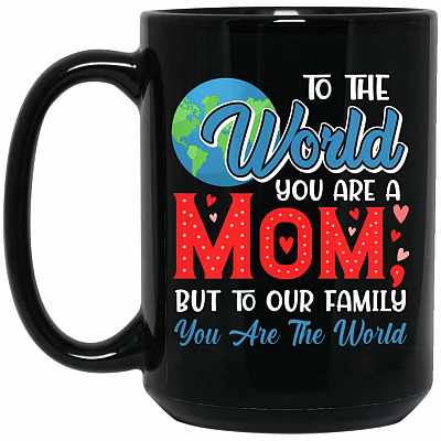 15 oz. Black Mug
