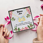 3HP. Not A Step Mom (6) Infinity Heart Necklace (Gold) 5