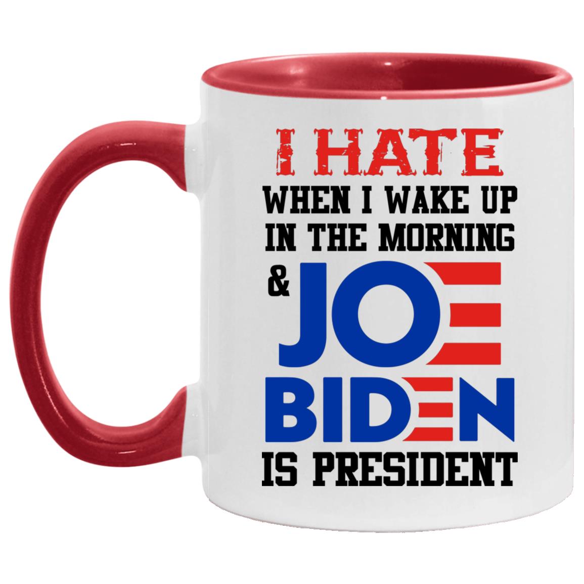 Joe Accent Mug, White/Red, 11 oz. Accent Mug Joe Accent Mug, White/Red, 11 oz. Accent Mug