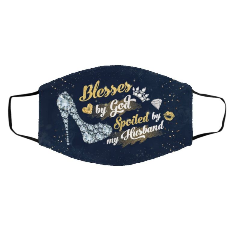 Blessed By, White, Cloth Face Cover – Medium/Large