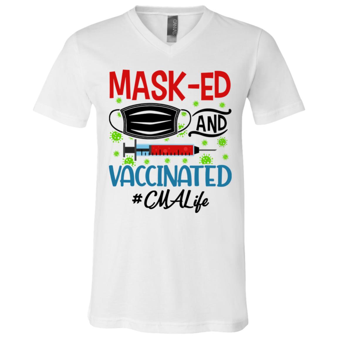 CMA Shirt, White, V-Neck T-Shirt