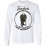 Teachers Waiting For Students, White, Long Sleeve