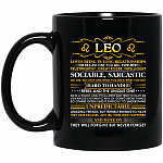 Leo Mug, Black, 11 oz. Black Mug