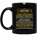 Gem Mug, Black, 11 oz. Black Mug