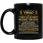 Virgo Mug, Black, 11 oz. Black Mug
