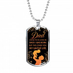 Dad I Know You've Loved Me Since I Was Born But I've Loved You My Whole Life Dog Tag Pendant Necklace - Dog Tag (Silver) Dad I Know You've Loved Me Since I Was Born But I've Loved You My Whole Life Dog Tag Pendant Necklace - Dog Tag (Silver)