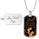 Dad I Know You've Loved Me Since I Was Born But I've Loved You My Whole Life Dog Tag Pendant Necklace - Dog Tag (Silver) Dad I Know You've Loved Me Since I Was Born But I've Loved You My Whole Life Dog Tag Pendant Necklace - Dog Tag (Silver)