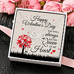 5KNG. queen heart (5) Infinity Heart Necklace (Silver) 4