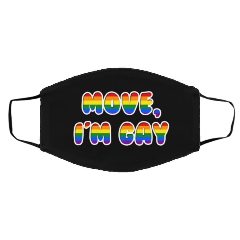 im gay mask, Black, Cloth Face Cover – Medium/Large