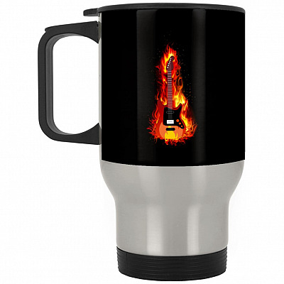 14 oz. Silver Travel Mug