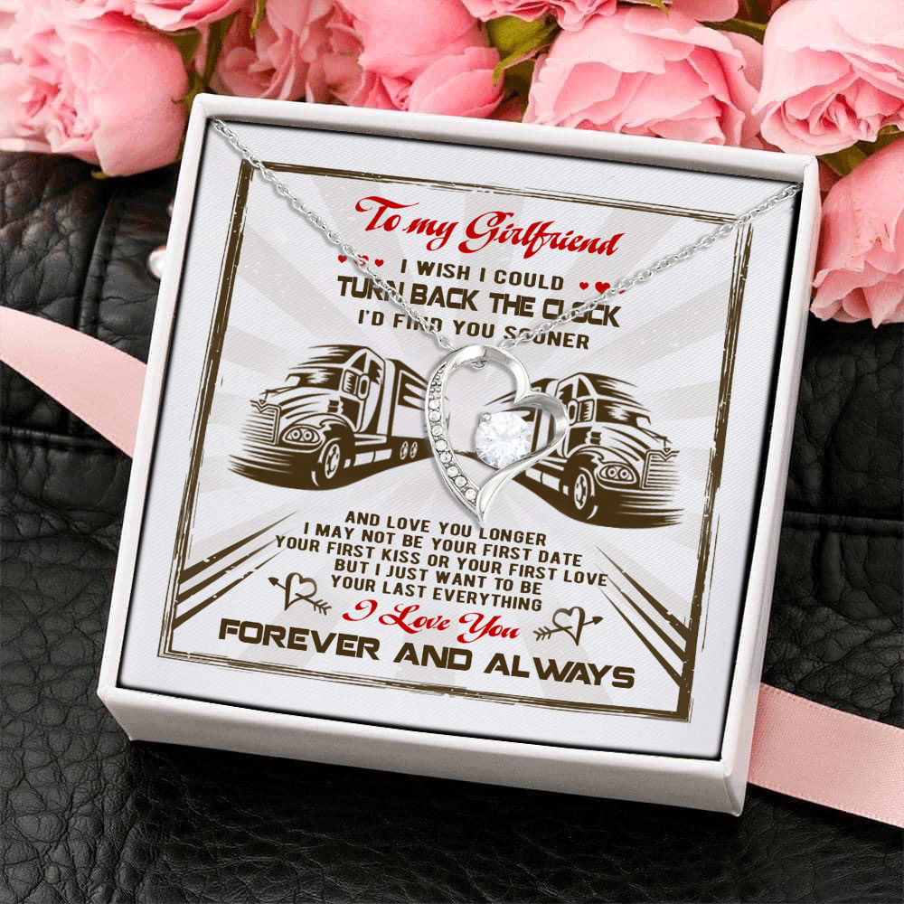 6Th. Turn Back The Clock Trucker Forever Love Necklace (Silver) 4