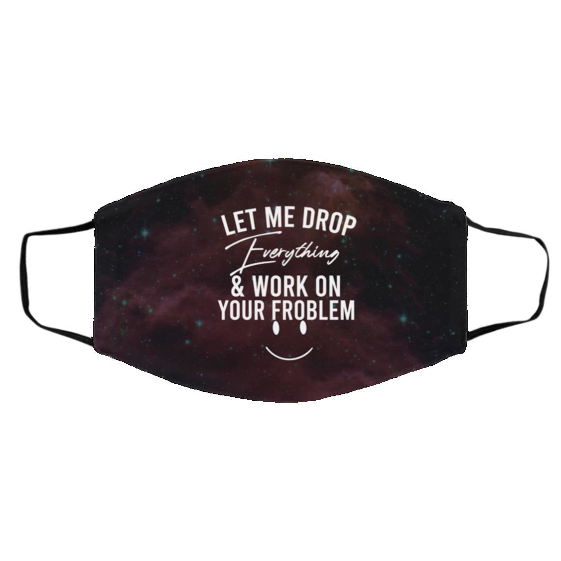 Drop Mask, White, Cloth Face Cover – Medium/Large Drop Mask, White, Cloth Face Cover – Medium/Large