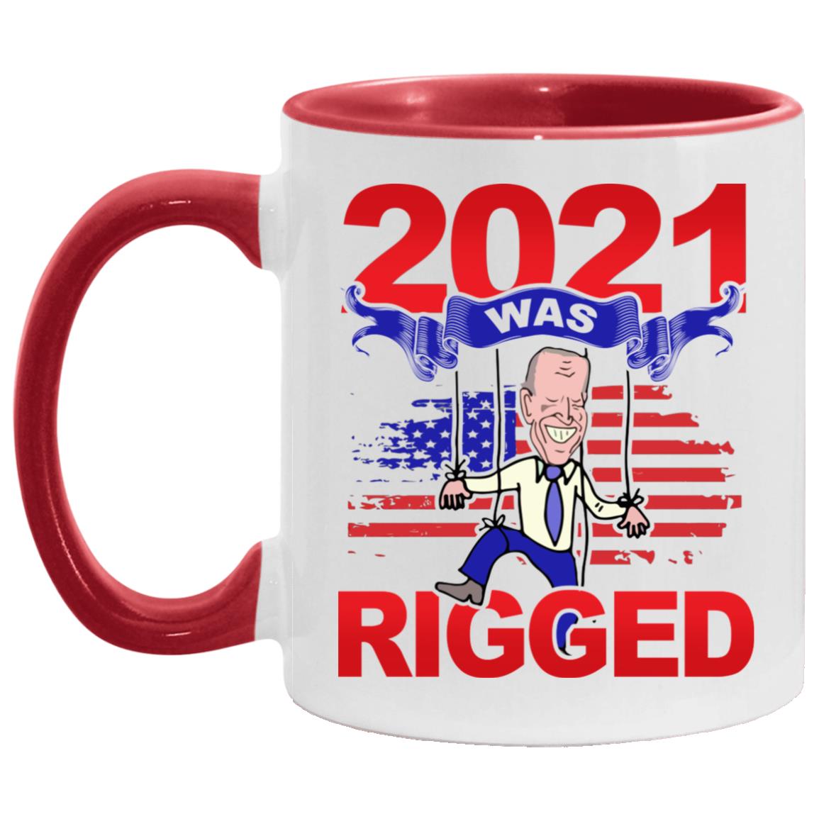 Rigged 2021 Mug, White/Red, 11 oz. Accent Mug Rigged 2021 Mug, White/Red, 11 oz. Accent Mug