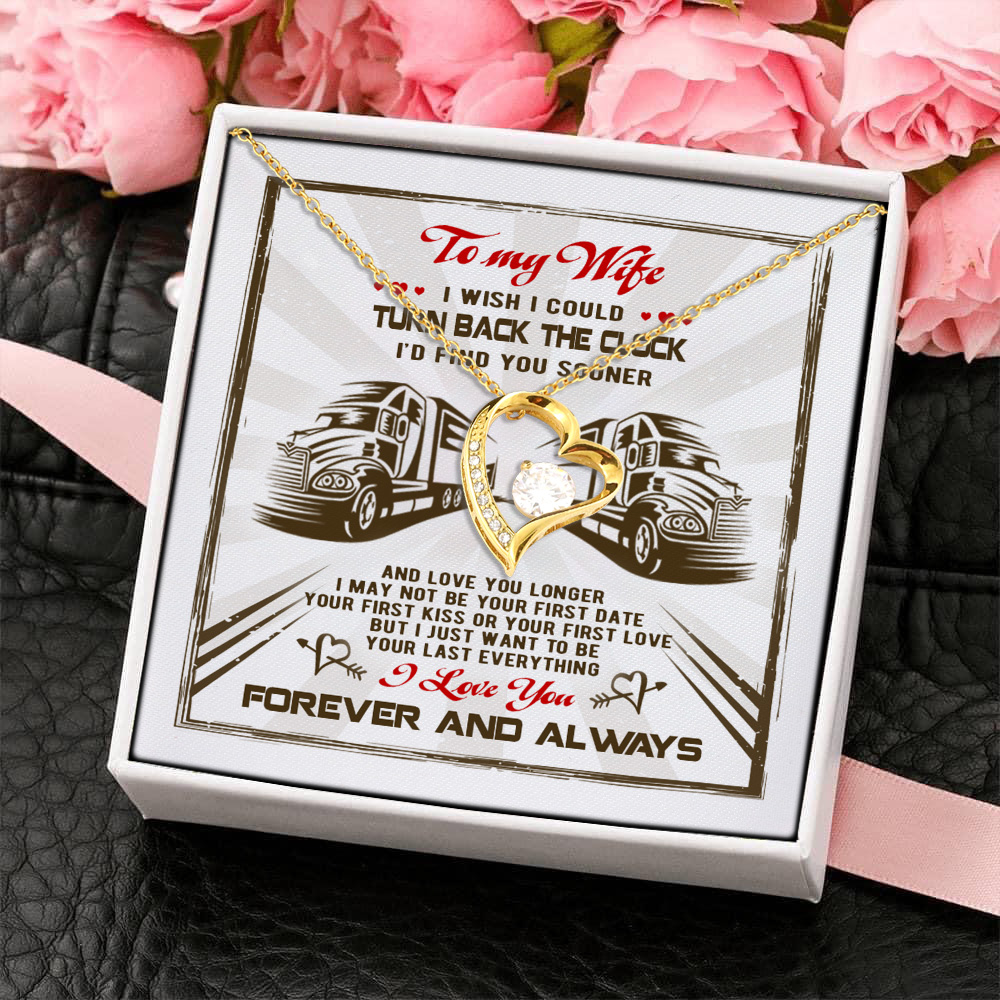 6Th. Turn Back The Clock Trucker.wife Forever Love Necklace (Gold) 4