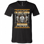 Viking I'm Not Spoiled, Black, V-Neck T-Shirt