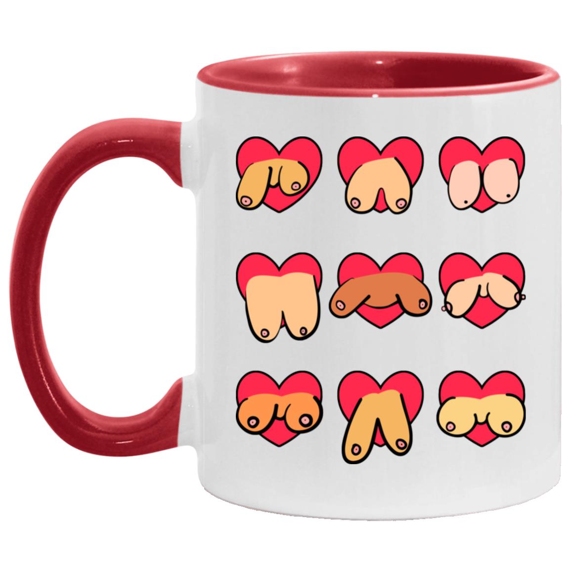 Funn Accent Mug, White/Red, 11 oz. Accent Mug Funn Accent Mug, White/Red, 11 oz. Accent Mug
