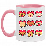 Funn Accent Mug, White/Pink, 11 oz. Accent Mug Funn Accent Mug, White/Pink, 11 oz. Accent Mug