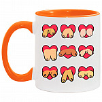 Funn Accent Mug, White/Orange, 11 oz. Accent Mug Funn Accent Mug, White/Orange, 11 oz. Accent Mug