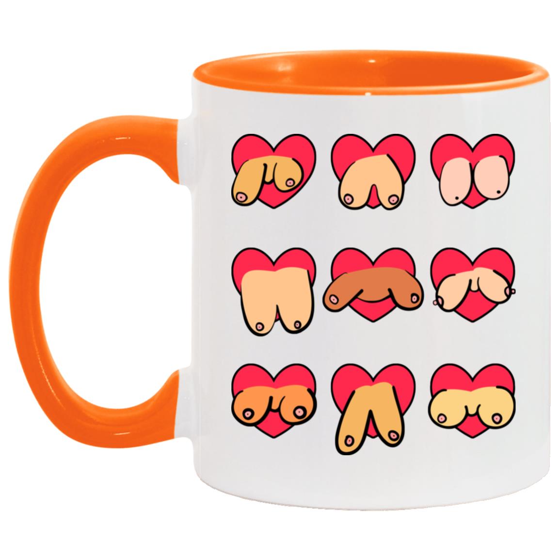 Funn Accent Mug, White/Orange, 11 oz. Accent Mug Funn Accent Mug, White/Orange, 11 oz. Accent Mug