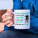 A True Friendship Isn't About Being Inseparable Ceramic Coffee Mug-Beer Stein-Water Bottle-Color Changing Mug