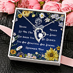 12KNG. Beautiful and strong Forever Love Necklace (Silver) 4