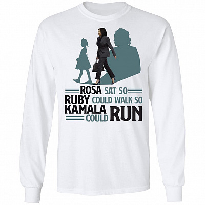 Rosa Sat So Ruby Could Walk, White, Long Sleeve