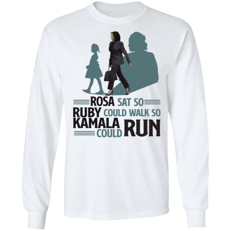 Rosa Sat So Ruby Could Walk, White, Long Sleeve