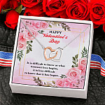8KNG. Love begins (4) Interlocking Hearts Necklace 6