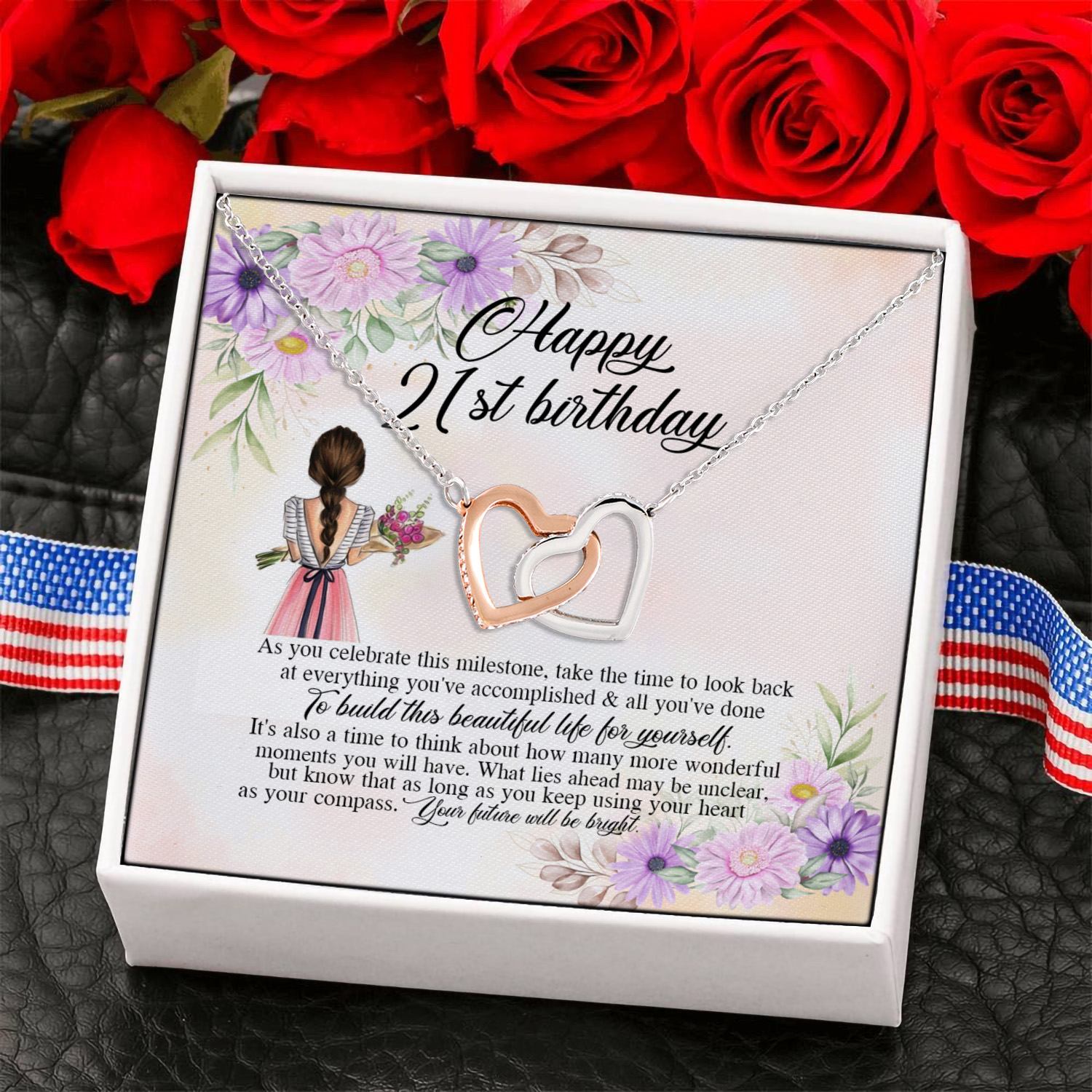 7KNG. 21st Birthday(4) Interlocking Hearts Necklace 6