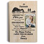 Personalized Custom Photo Husband To My Wife When I Tell You I Love You Framed Canvas Prints - Unframed Poster, White, 0.75'' Framed Canvas Personalized Custom Photo Husband To My Wife When I Tell You I Love You Framed Canvas Prints - Unframed Poster, White, 0.75'' Framed Canvas