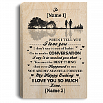 Personalized Husband To My Wife When I Tell You I Love You You Are The Best Thing Framed Canvas - Unframed Poster, White, 0.75'' Framed Canvas Personalized Husband To My Wife When I Tell You I Love You You Are The Best Thing Framed Canvas - Unframed Poster, White, 0.75'' Framed Canvas