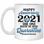 Personalized Wed, White, 11 oz. White Mug
