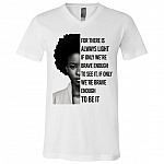 Amanda Light, White, V-Neck T-Shirt