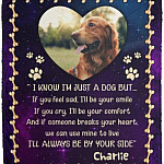 Personalized Photo I Know I'm Just a Dog blanket, White, Cozy Plush Fleece Blanket - 50x60 Personalized Photo I Know I'm Just a Dog blanket, White, Cozy Plush Fleece Blanket - 50x60