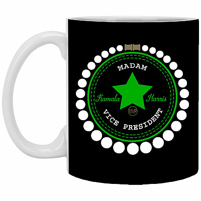 All Star Mug, Black, 11 oz. White Mug