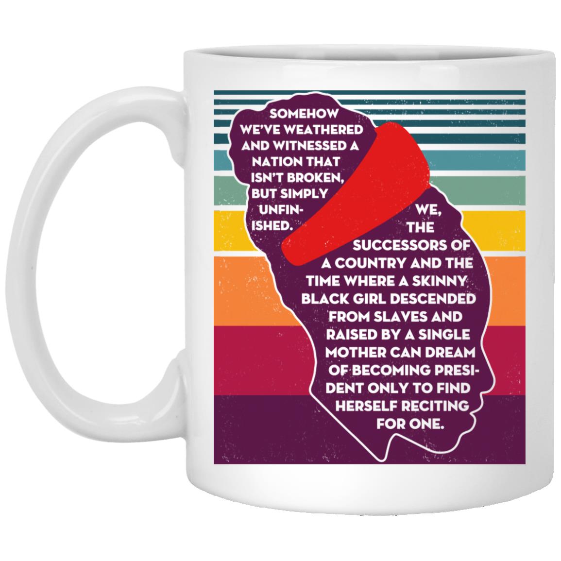 Amanda Gorman Mug, White, 11 oz. White Mug Amanda Gorman Mug, White, 11 oz. White Mug