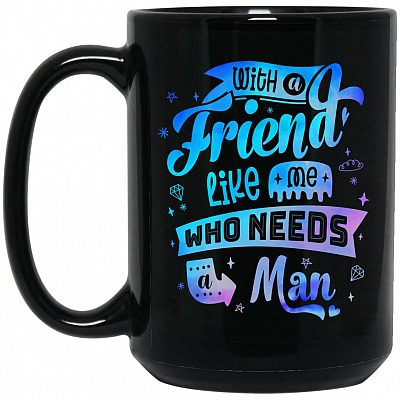 15 oz. Black Mug
