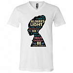 The Hill We Climb For There T-Shirt, White, V-Neck T-Shirt