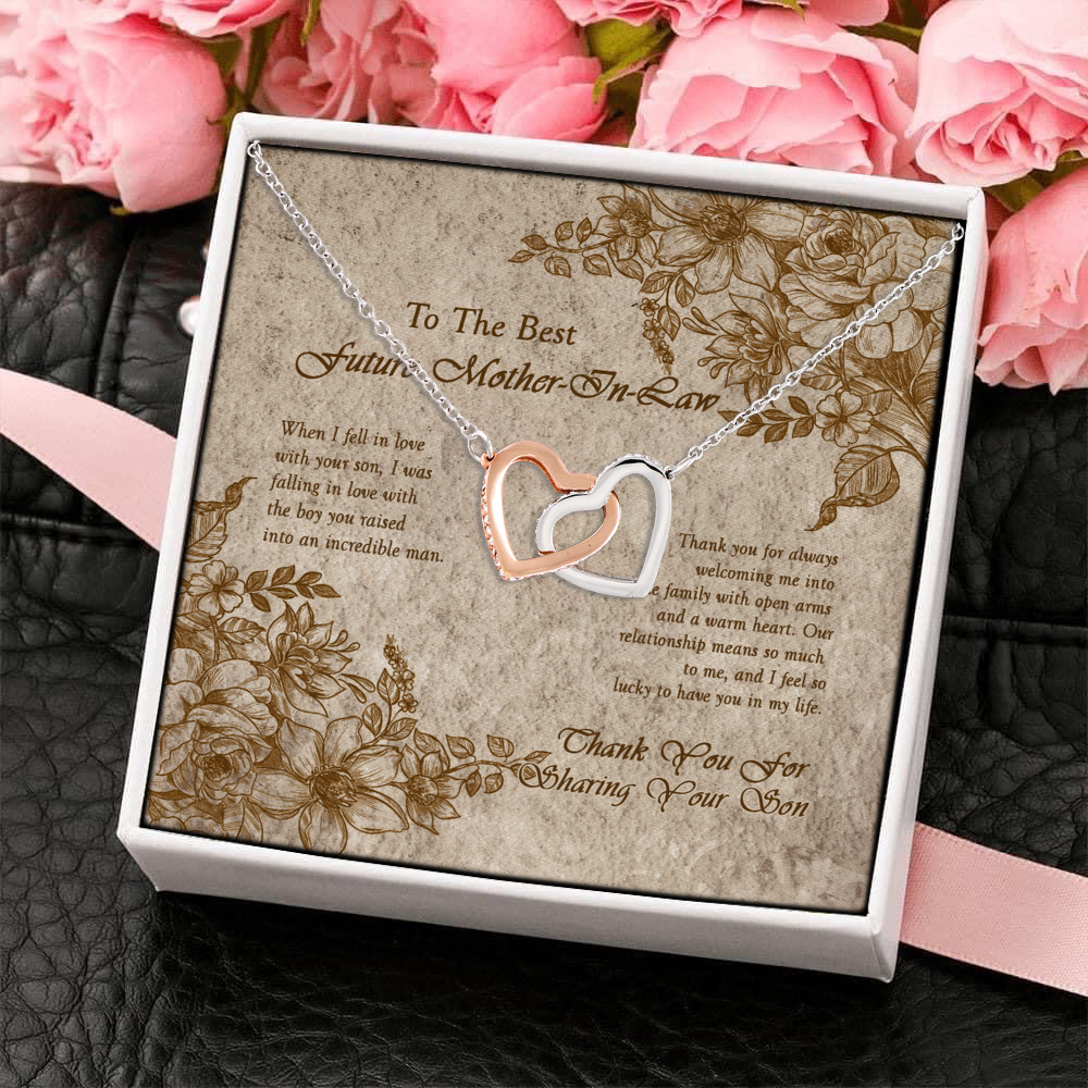 2HP. Future Mother In Law(5) Interlocking Hearts Necklace 4