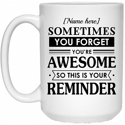 15 oz. White Mug