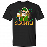 Irish Gaelic Slainte Shirt - Irish Cheers Good Health Shirt - Saint Patrick Shirt - St Patrick's Day Gifts, Black, Unisex T-Shirt