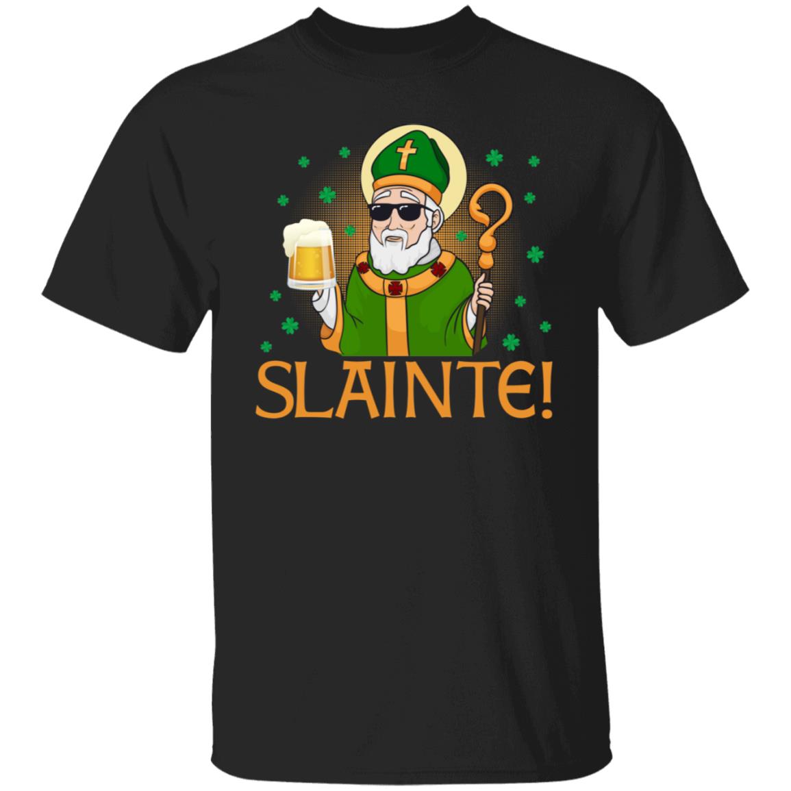 Irish Gaelic Slainte Shirt - Irish Cheers Good Health Shirt - Saint Patrick Shirt - St Patrick's Day Gifts, Black, Unisex T-Shirt
