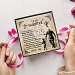 5LV. Viking Todays Troubles (Message Card) Interlocking Hearts Necklace 5