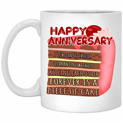 Cake Mug, White, 11 oz. White Mug