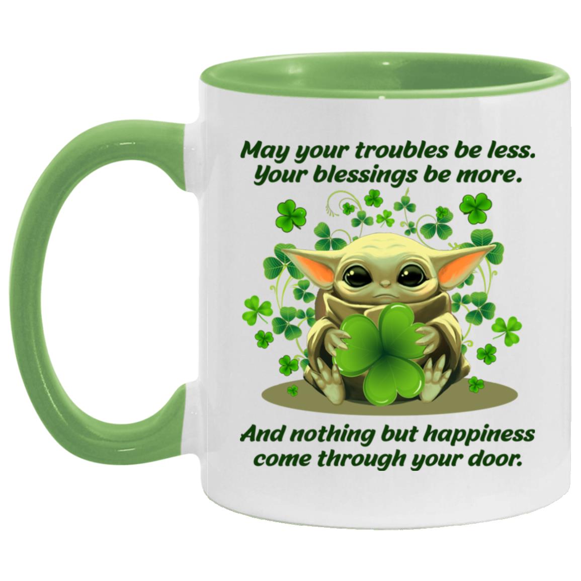 AM11OZ Accent Mug, White/Light Green, 11 oz. Accent Mug AM11OZ Accent Mug, White/Light Green, 11 oz. Accent Mug